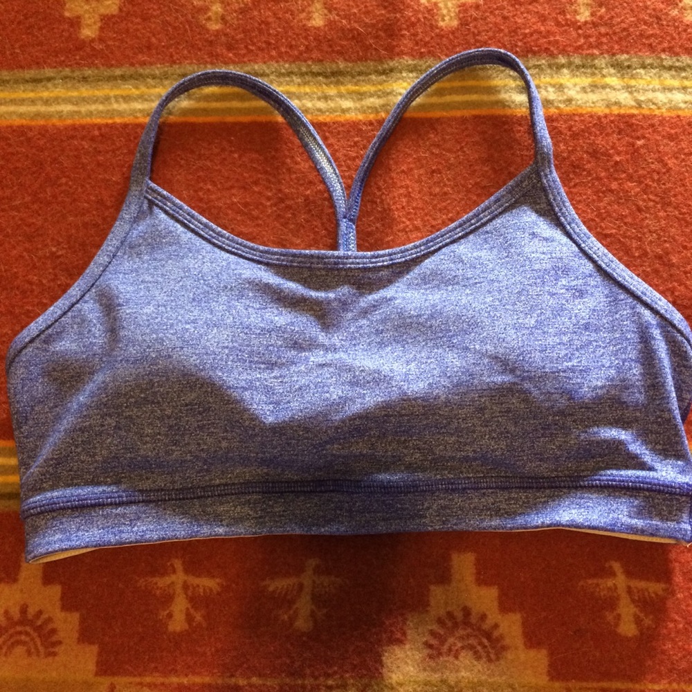 Purple Lululemon Flow Y Bra - 6